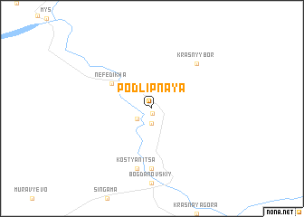 map of Podlipnaya