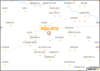 map of Podlip\