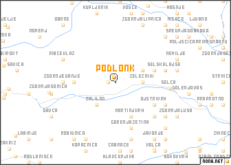 map of Podlonk