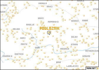 map of Podloznik