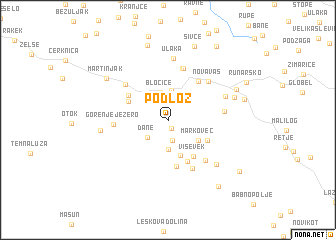 map of Podlož