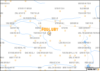 map of Podluby