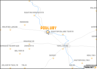 map of Podluby