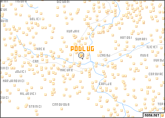 map of Podlug