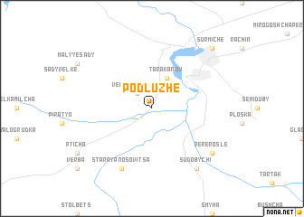 map of Podluzhe