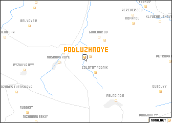 map of Podluzhnoye