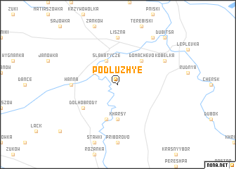 map of Podluzhʼye