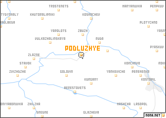 map of Podluzhʼye