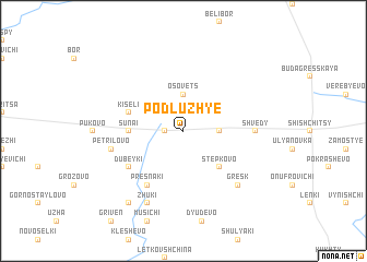 map of Podluzhʼye