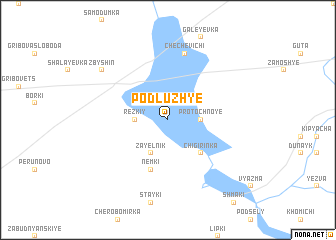 map of Podluzhʼye