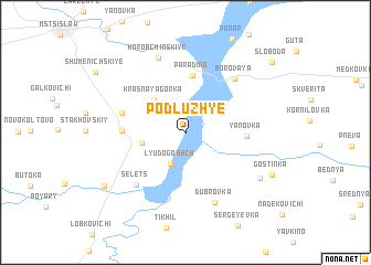 map of Podluzhʼye