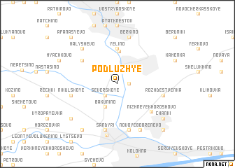 map of Podluzh\