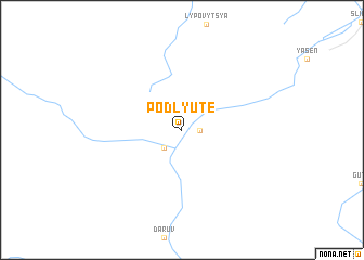 map of Podlyute