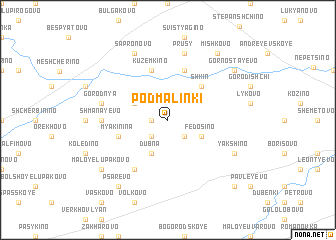 map of Podmalinki