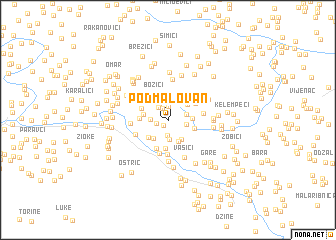 map of Podmalovan