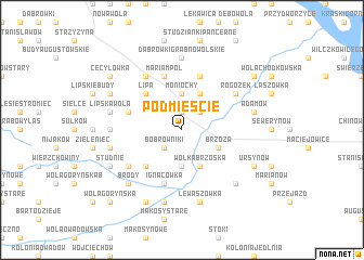 map of Podmieście