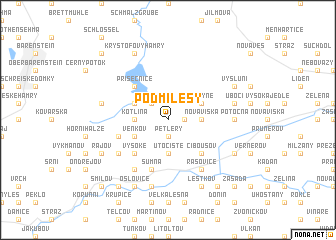 map of Podmilesy