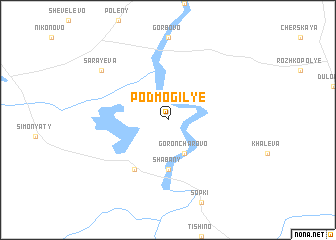 map of Podmogil\