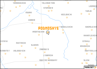 map of Podmoshʼye