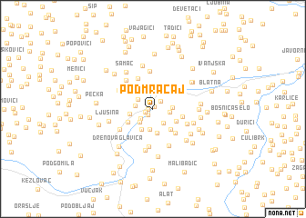 map of Podmračaj