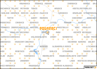 map of Podmračí
