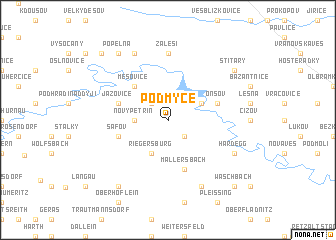 map of Podmyče