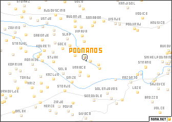 map of Podnanos