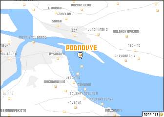 map of Podnov\