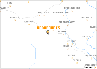 map of Podobovets