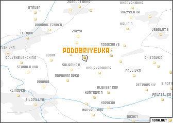 map of Podobriyevka