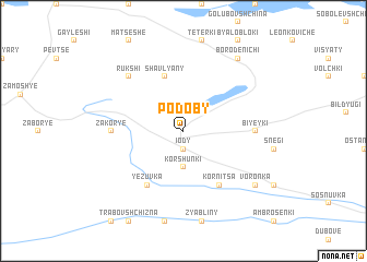 map of Podoby