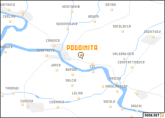 map of Podoimiţa