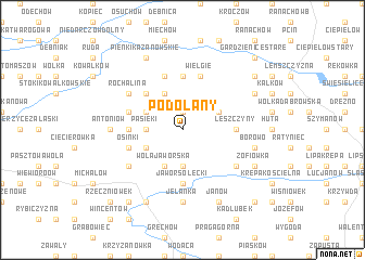 map of Podolany