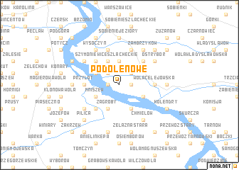 map of Podole Nowe