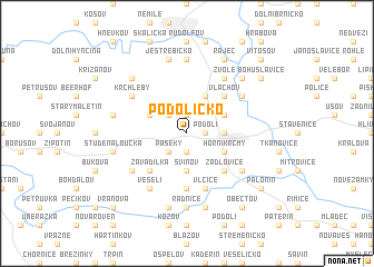 map of Podolíčko