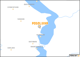 map of Podolikha