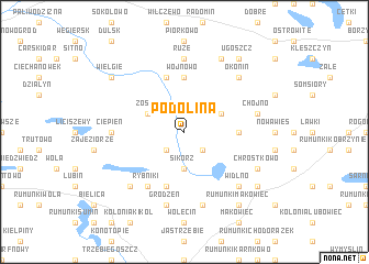 map of Podolina