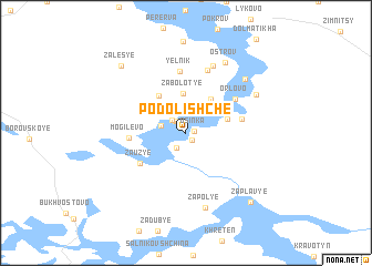 map of Podolishche