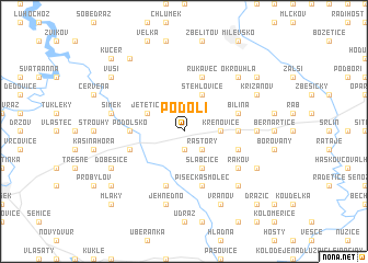 map of Podolí