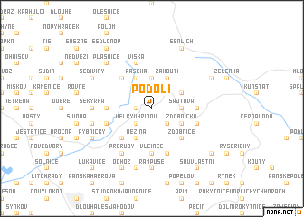 map of Podolí