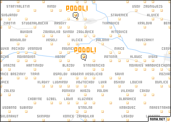 map of Podolí