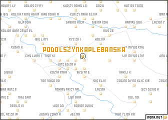 map of Podolszynka Plebańska