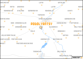 map of Podolyantsy