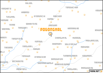 map of Pŏdŏng-mal