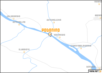 map of Podonino