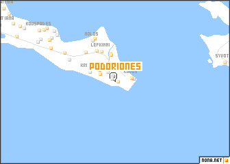 map of (( Podoriónes ))