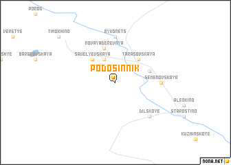 map of Podosinnik