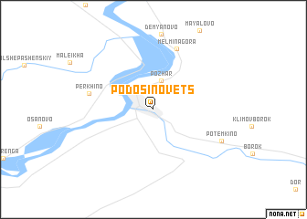 map of Podosinovets