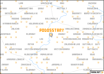 map of Podoś Stary