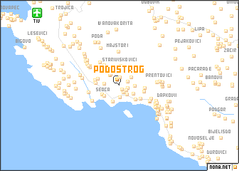 map of Podostrog